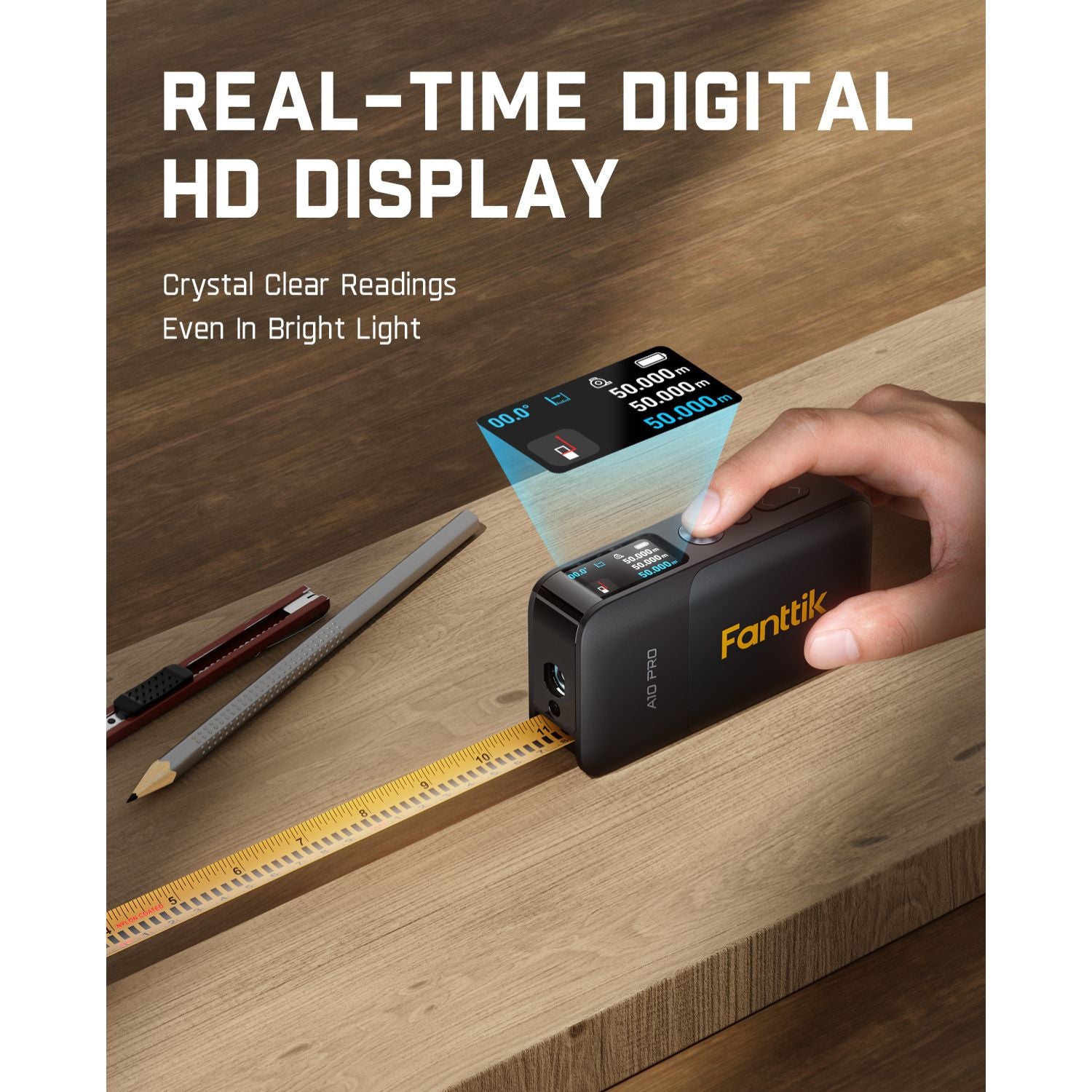 Fanttik A10 Pro 2-in-1 Digital Laser Tape Measure