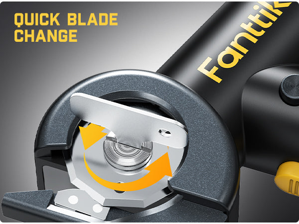 Fanttik C8 Nano 3.7V Cordless Electric Scissors with LED Display, Rechargeable Cardboard Cutter with 2 Blades, Quick Blade Replacement, LED Light, for Cardboard Carpet Leather Plastic