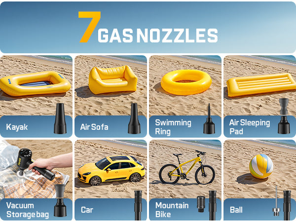 Fanttik X9 Classic Portable Tire Inflator, Jet-Inflate/Deflate Air Compressor with Light and Power Bank, 150PSI Cordless Air Pump for Car, Motorcycle, Bike, Ball, Air Mattress, Kayak, Swimming Ring