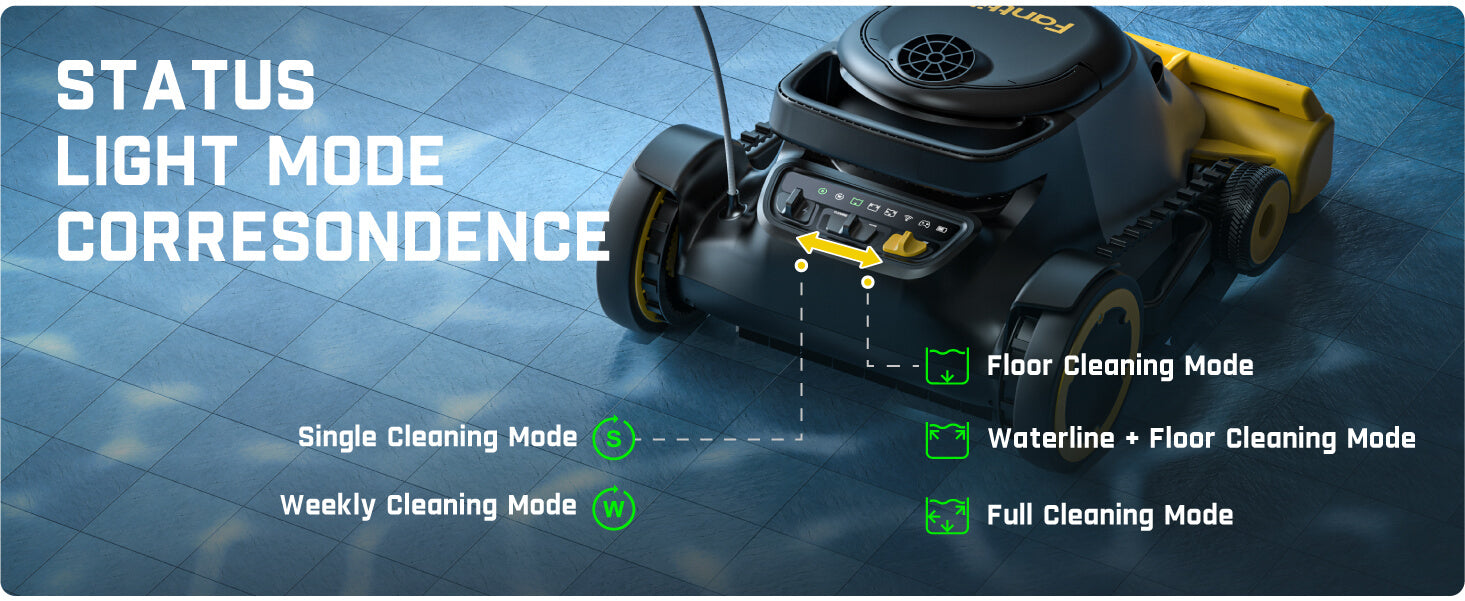Fanttik Aero X Cordless Robotic Pool Vacuum Cleaner, AdapDrive Active Invert Brush, 4x Efficiency, APP & Remote Control, Clean Floor, Walls, and Waterline, for Above & In-Ground Pools up to 5382 sq.ft
