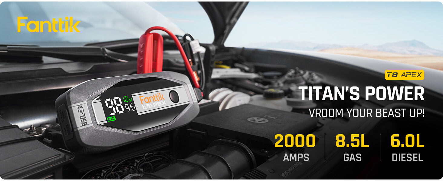 Fanttik T8 APEX 2000 Amp Jump Starter