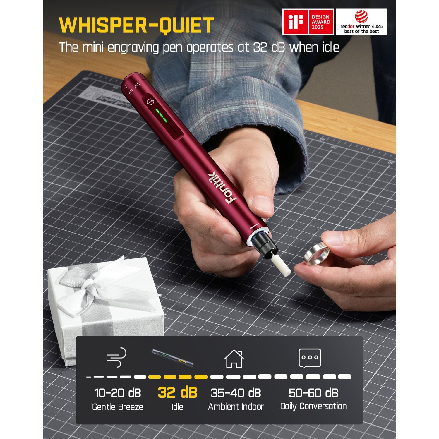 Fanttik F2 Master Mini Cordless Rotary Tool Kit 4V, Brushless Motor, 5 Variable Speed, 25000 RPM, Revostor Hub, 35 Accessories, Power Tool for Sanding, Polishing, Drilling, Carving, DIY Crafts