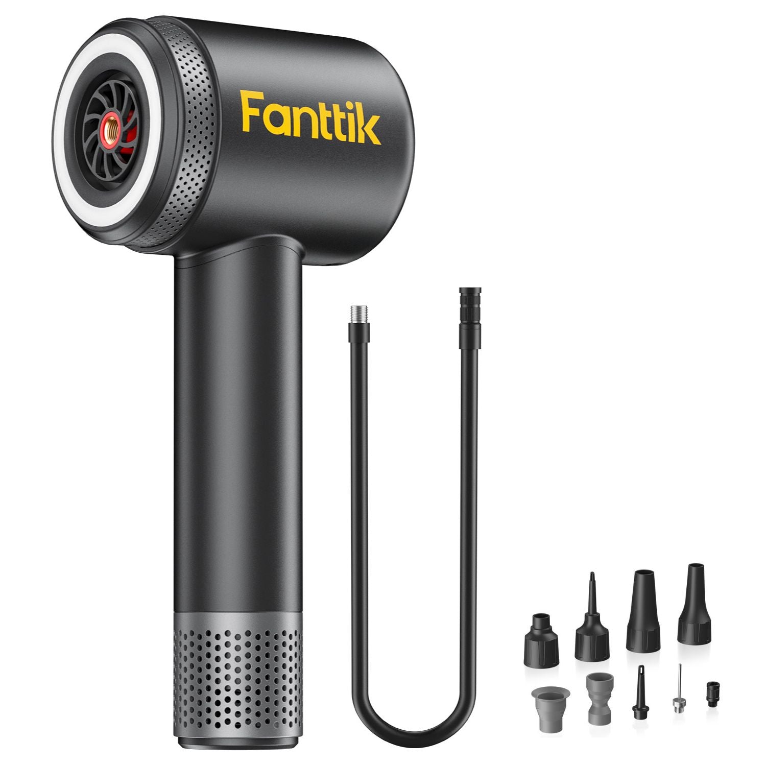 Fanttik X9 Classic Portable Tire Inflator, Jet-Inflate/Deflate Air Compressor with Light and Power Bank, 150PSI Cordless Air Pump for Car, Motorcycle, Bike, Ball, Air Mattress, Kayak, Swimming Ring