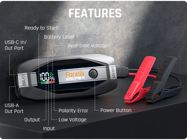 Fanttik T8 APEX 2000 Amp Jump Starter