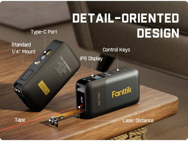 Fanttik A10 Pro 2-in-1 Digital Laser Tape Measure with HD IPS Color Display