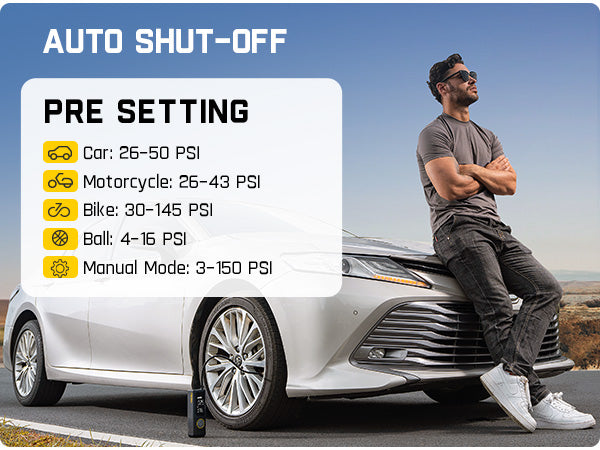 Fanttik X8 APEX™ Tire Inflator Portable Air Compressor, 2X Faster Inflation, 150PSI Cordless Tire Inflator with LCD Dual Screen