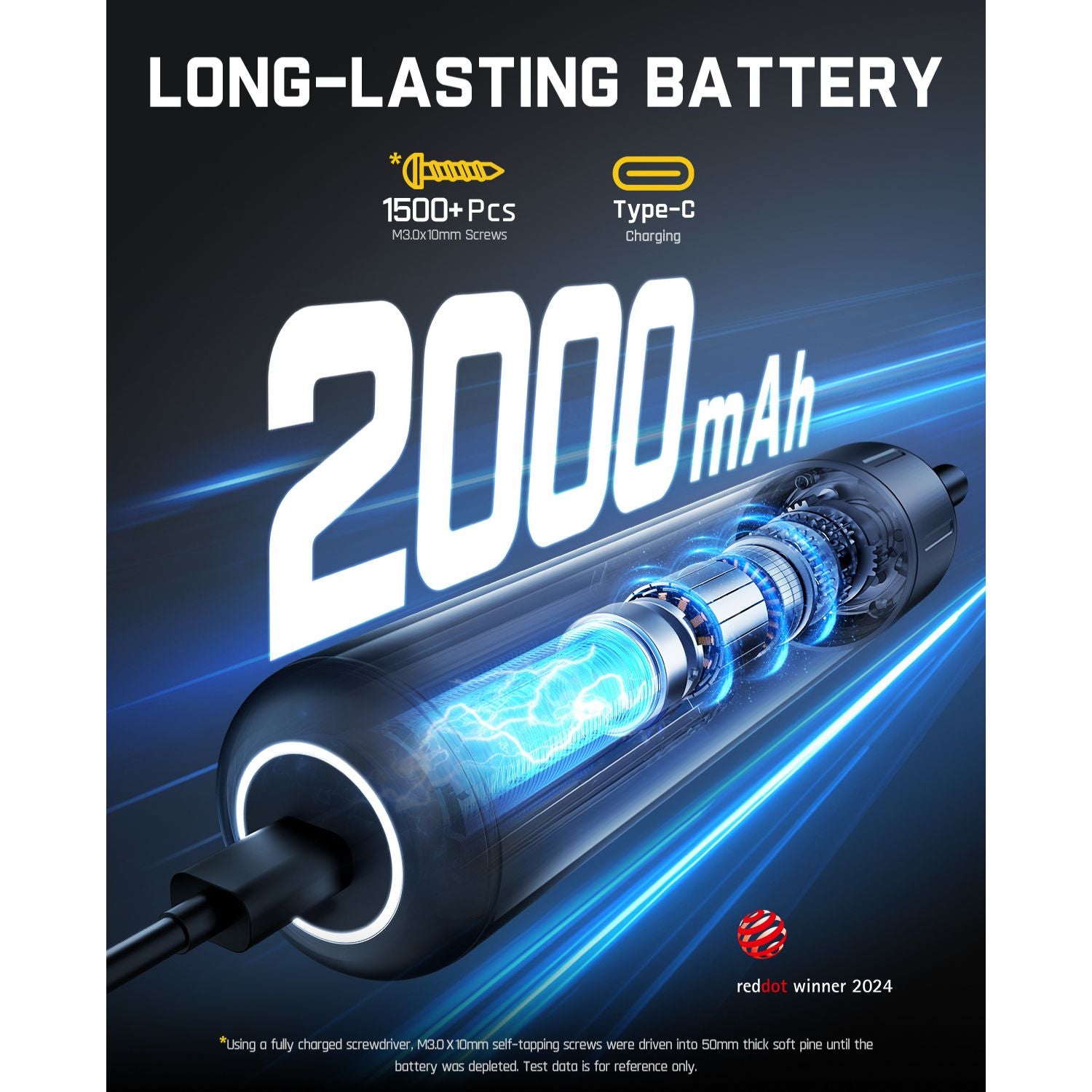 Fanttik S1 Pro 3.7V Electric Screwdriver, Power Screwdriver, 16 S2 Steel Bits, 3 Torque Settings, Max 6 N.m, 2000mAh Battery, LED Light, 1/4''Hex, Ideal Tool for Furniture, Gaming PC