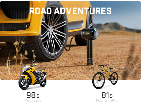 Fanttik X9 Classic Portable Tire Inflator, Jet-Inflate/Deflate Air Compressor with Light and Power Bank, 150PSI Cordless Air Pump for Car, Motorcycle, Bike, Ball, Air Mattress, Kayak, Swimming Ring