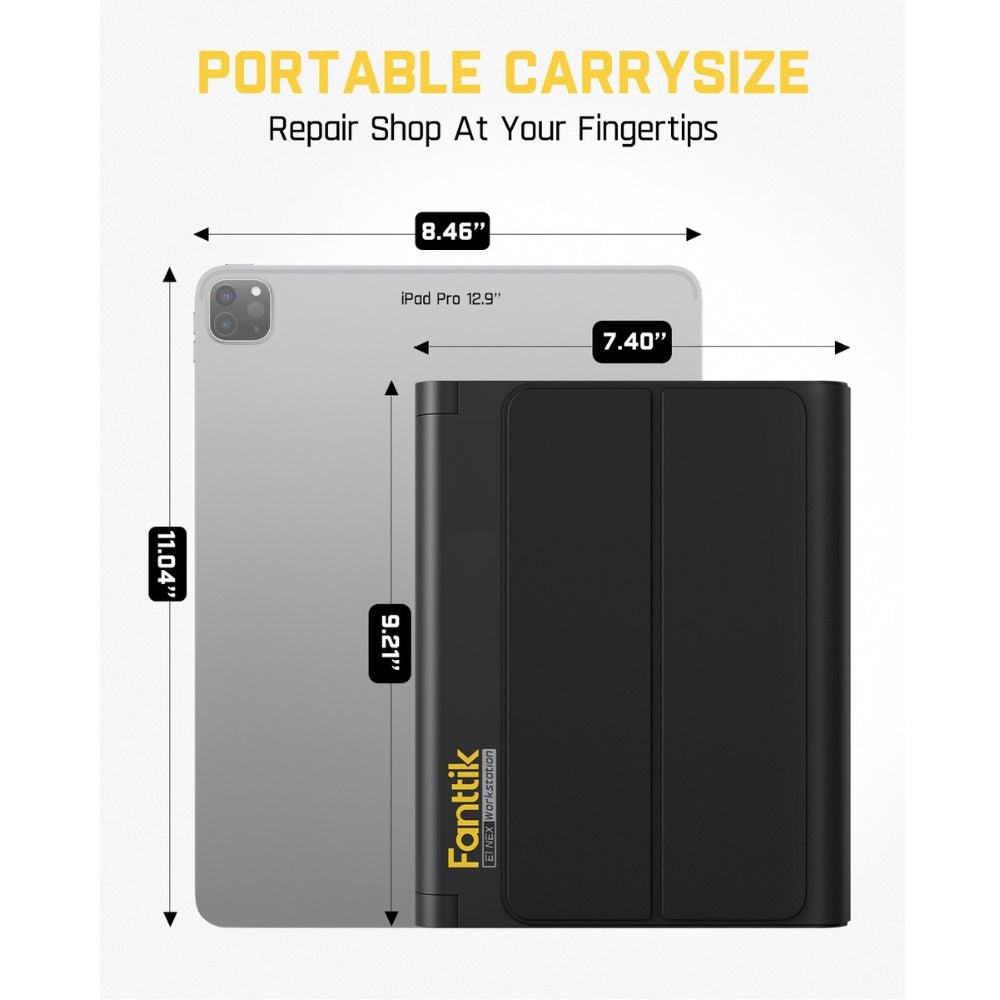 Fanttik E1 NEX Workstation Precision Electric Screwdriver Kit, 64 Magnetic Bits, 12 Types Fix Tools, 2 Torque Settings, Max. 3 N.m, Repair Tool for Phone Laptop Cameras Watch Electronics