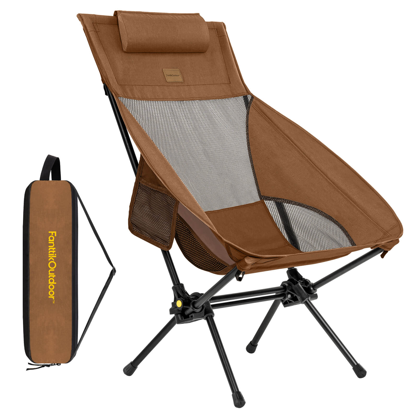 FanttikOutdoor Zeta L8 Max Rocker Camping Chair, Multi-Angle Adjustable, Portable & Lightweight, Outdoor Chair Supports 250 lbs, Comfort-Driven Design, High Strength Camping Chair