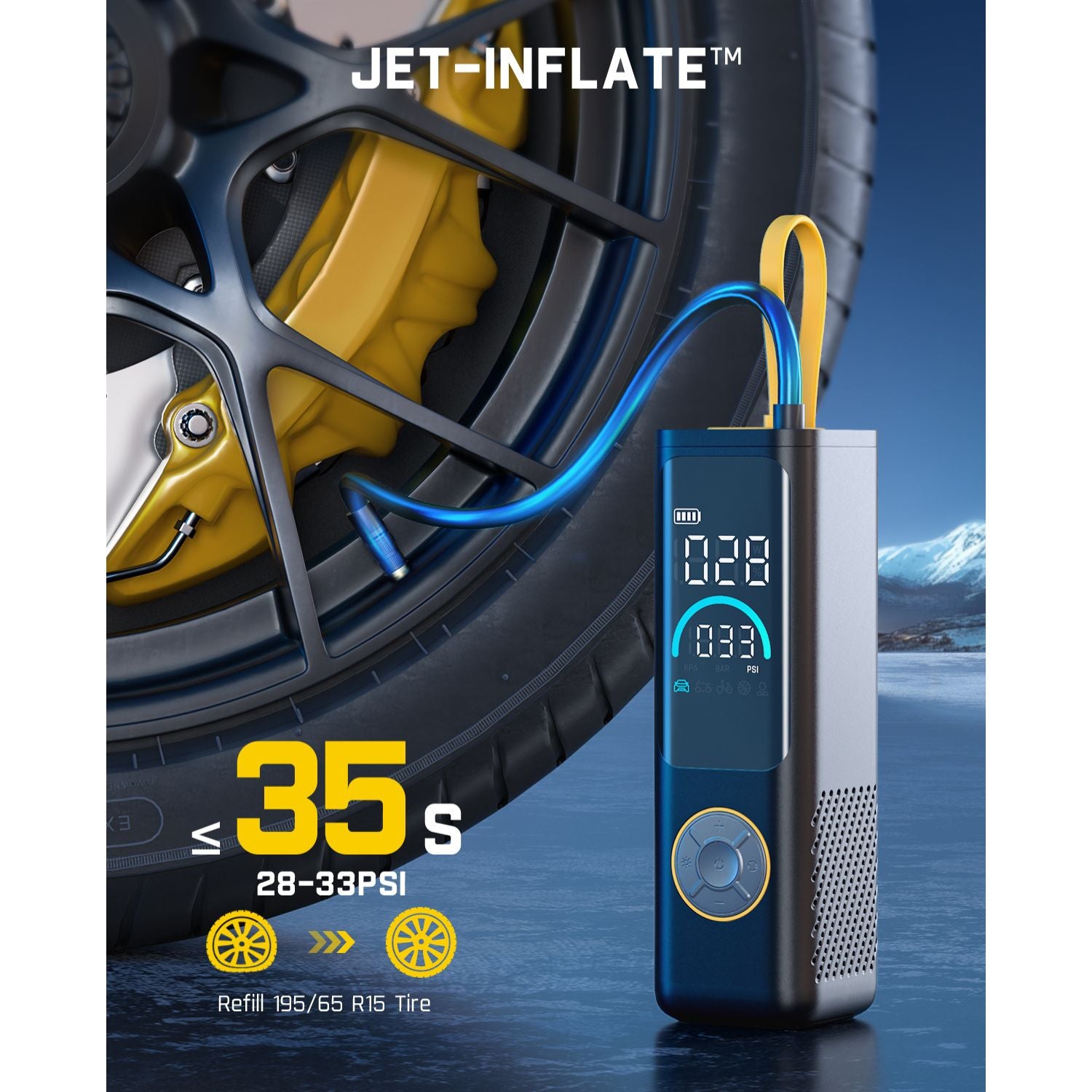 Fanttik X9 Apex Tire Inflator - 35s Fast Inflation
