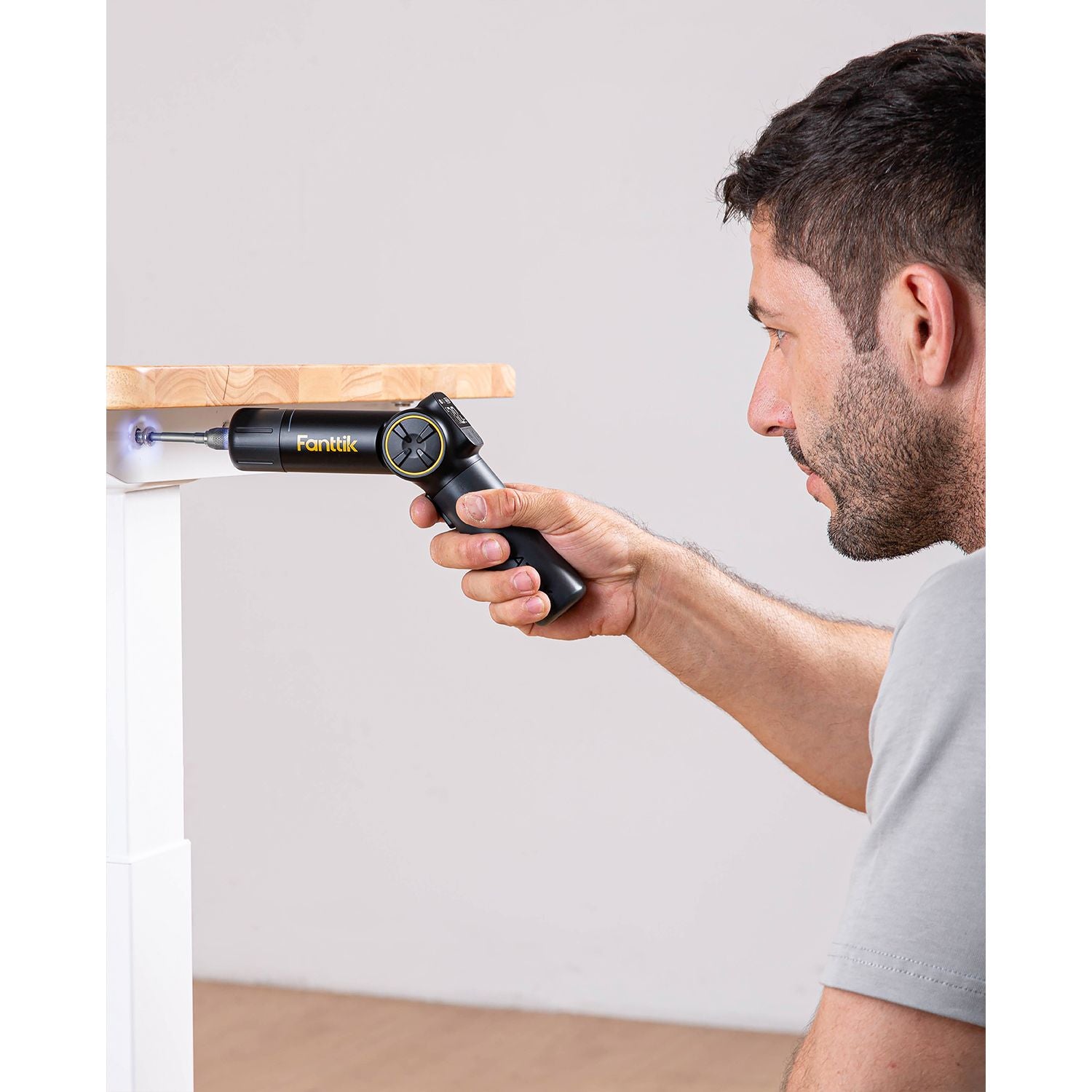 Fanttik Fold S1 APEX 3.7V Cordless Screwdriver, Electric Screwdriver, Screen Interaction, Pivot Handle, High/Low RPM Options, Max 7N.m, 20 Bits, 1/4''Hex, Ideas DIY Tool - Deluxe Edition