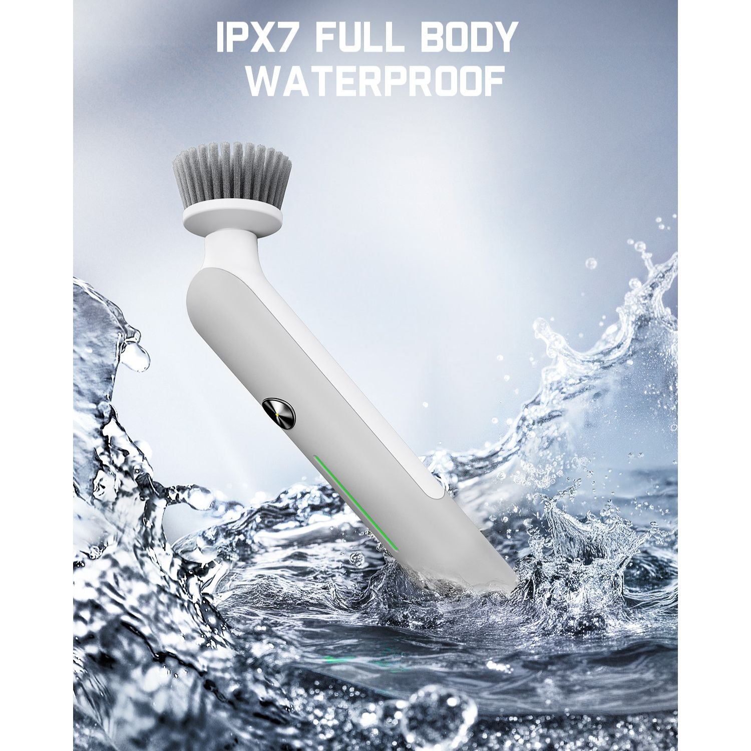 Fanttik G9 Nano Electric Spin Scrubber, Cordless Power Grout Brush, Type-C Fast Charging with LED Power Display, IPX7 Waterproof, 8 Replaceable Heads for Cleaning Grout, Tile, Shower, Tub