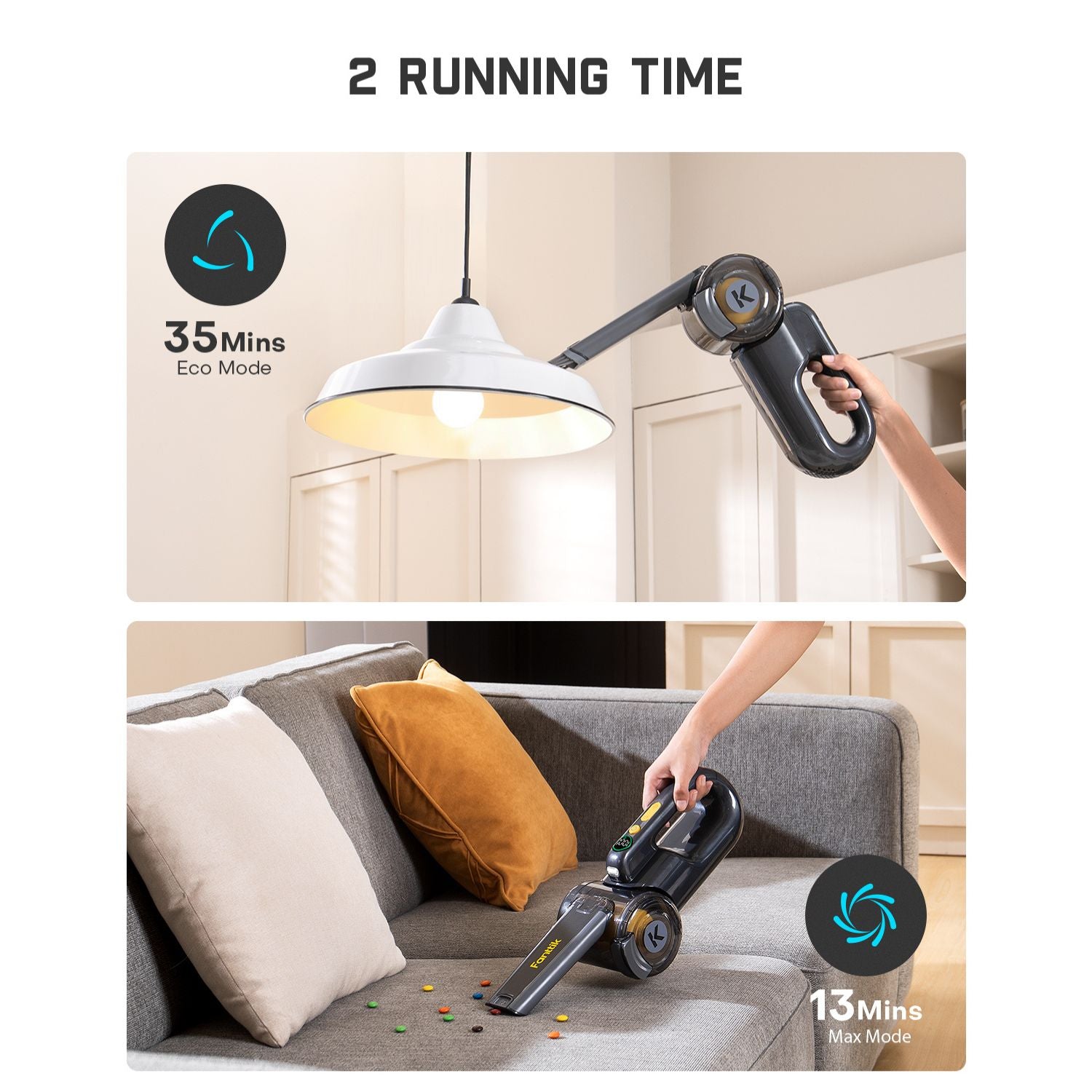 Fanttik Fold V10 Ultra Deluxe Handheld Vacuum Cordless, DynamicClean™ Dustbuster Vacuum for Home, Car