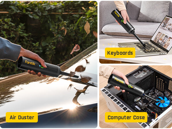 Fanttik Slim V10 Apex Cordless Car Vacuum, 4-in-1 Portable Mini Handheld Vacuum, 19000pa Suction Power, Upgraded Smart Digital Display, 2 Suction Modes for Car, Office Desk, Keyboards