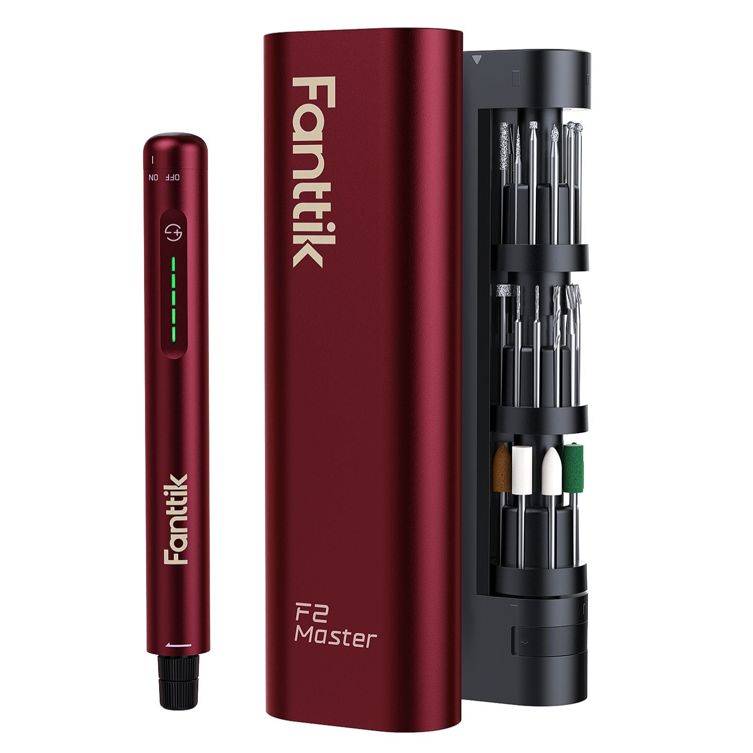 Fanttik F2 Master Mini Cordless Rotary Tool Kit 4V, Brushless Motor, 5 Variable Speed, 25000 RPM, Revostor Hub, 35 Accessories, Power Tool for Sanding, Polishing, Drilling, Carving, DIY Crafts