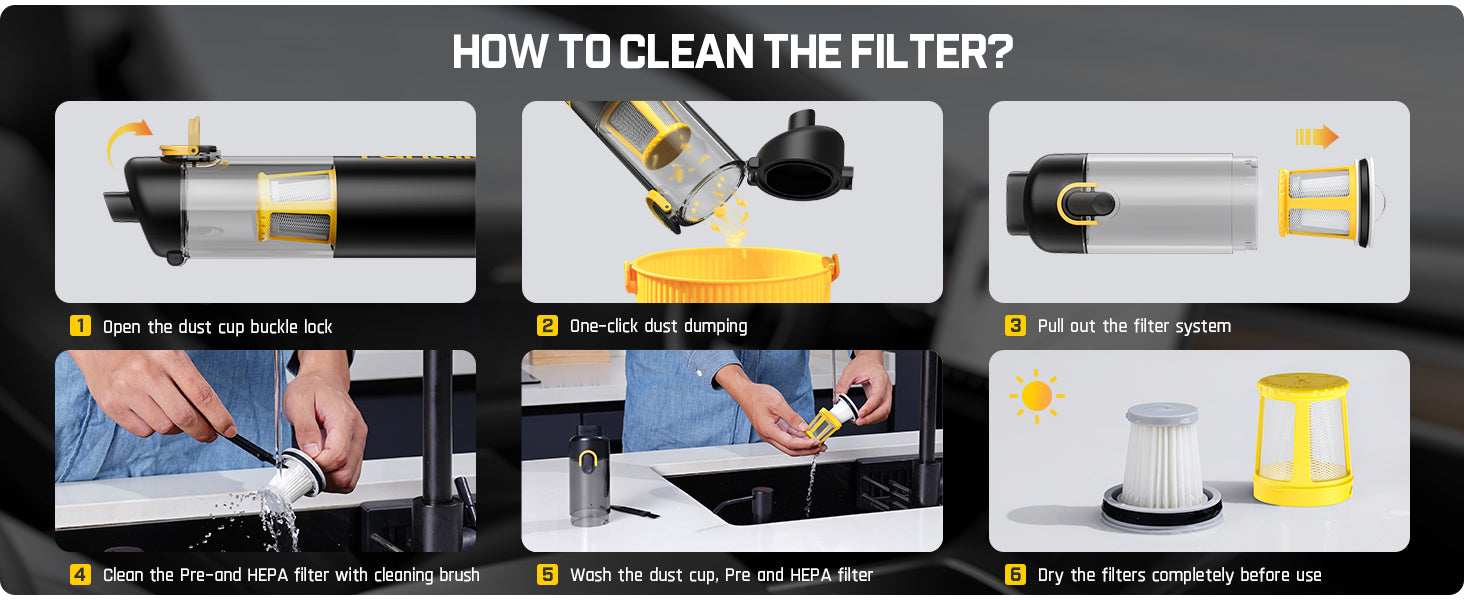 Fanttik Slim V8 Apex Car Vacuum, 19000PA High Power, 4 in 1 Portable Mini Vacuum, 2.5H Type-C Fast Charge, 40 Mins Runtime, RobustClean™ Handheld Vacuum for Car, Home, Keyboard Cleaning