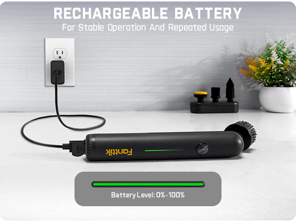 Fanttik G9 Nano Electric Spin Scrubber, Cordless Power Grout Brush, Type-C Fast Charging with LED Power Display, IPX7 Waterproof, 8 Replaceable Heads for Cleaning Grout, Tile, Shower, Tub