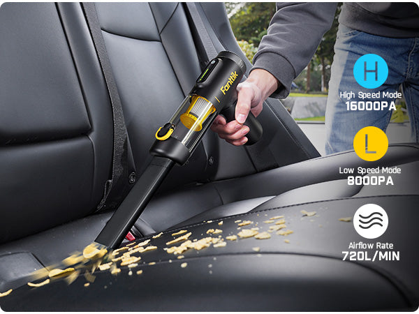 Fanttik Slim V10 Mix Cordless Car Vacuum, 4 in 1 Handheld Air Duster and Vacuum, Color Smart LED Display, 16kPa Powerful Suction, RobustClean Portable Mini Keyboard Vacuum for Car, Home, Office