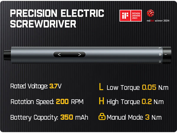 Fanttik E1 Max 3.7V Electric Screwdriver, Mini Precision Screwdriver Set, 50 Magnetic Bits, Magnetic Storage, 5/32‘’Hex, Repair Tool Kit for Electronics Phone Camera Laptop Watch