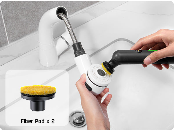 Fanttik G9 Nano Electric Spin Scrubber, Cordless Power Grout Brush, Type-C Fast Charging with LED Power Display, IPX7 Waterproof, 8 Replaceable Heads for Cleaning Grout, Tile, Shower, Tub