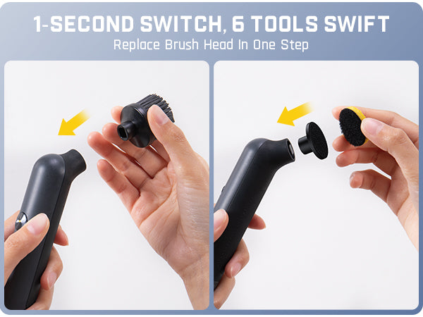 Fanttik G9 Nano Electric Spin Scrubber, Cordless Power Grout Brush, Type-C Fast Charging with LED Power Display, IPX7 Waterproof, 8 Replaceable Heads for Cleaning Grout, Tile, Shower, Tub