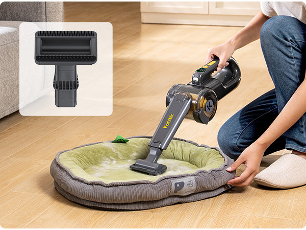 Fanttik Fold V10 Ultra Deluxe Handheld Vacuum Cordless, 17KPa Powerful Suction, Charging Base, Pivot Nozzle, Up to 35 Mins Runtime, Smart LED Display, DynamicClean™ Dustbuster Vacuum for Home, Car