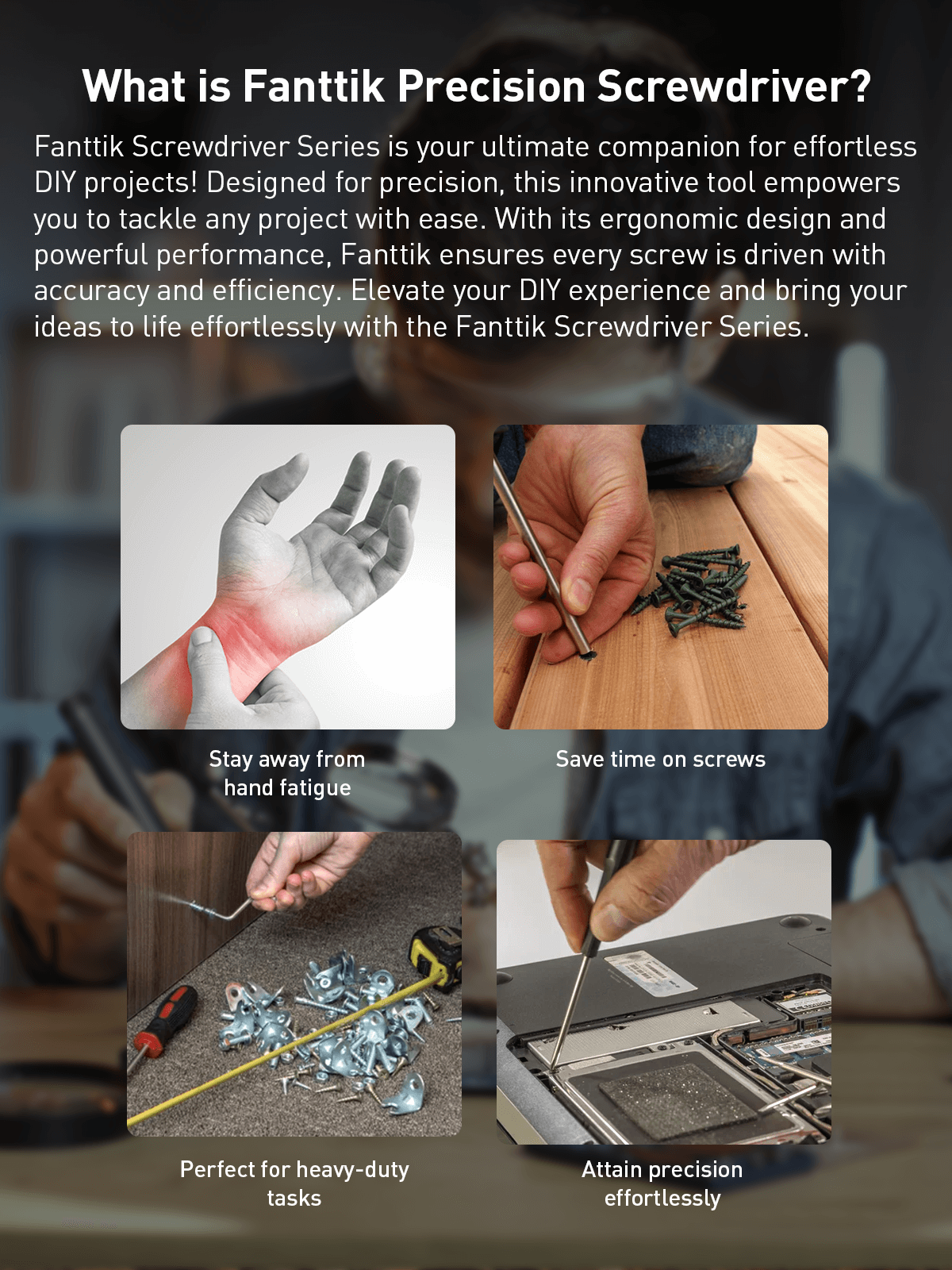 Fanttik Mini Precision Electric Screwdriver